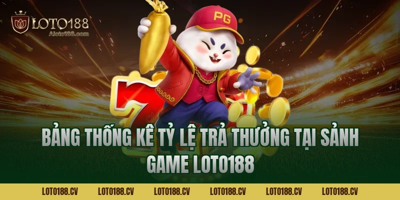 Bảng thống kê tỷ lệ trả thưởng tại sảnh game LOTO188