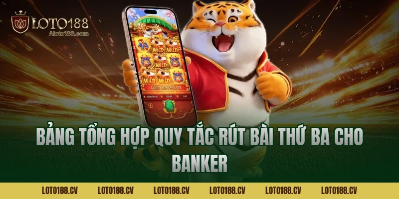 Bảng tổng hợp quy tắc rút bài thứ ba cho Banker