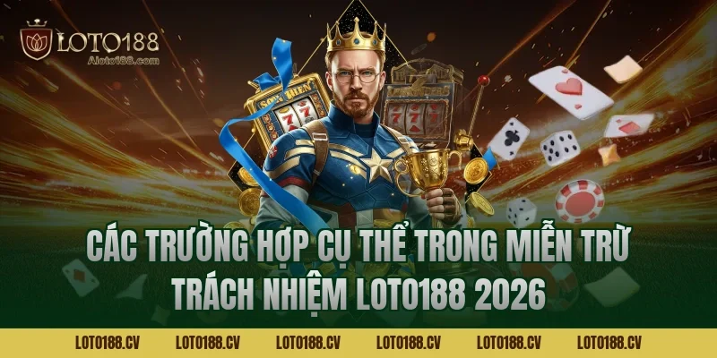 Các trường hợp cụ thể trong miễn trừ trách nhiệm LOTO188 2026