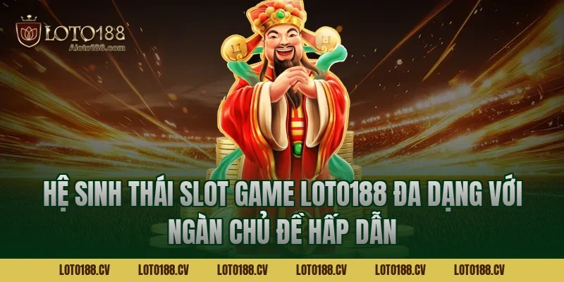 Hệ sinh thái Slot game LOTO188 đa dạng với ngàn chủ đề hấp dẫn