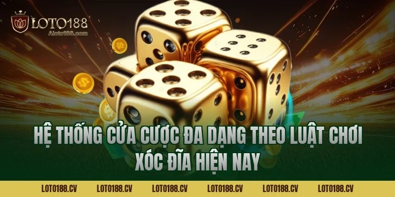 Hệ thống cửa cược đa dạng theo luật chơi xóc đĩa hiện nay