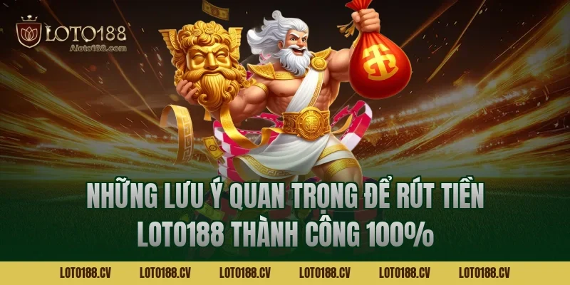 Những lưu ý quan trọng để rút tiền LOTO188 thành công 100%