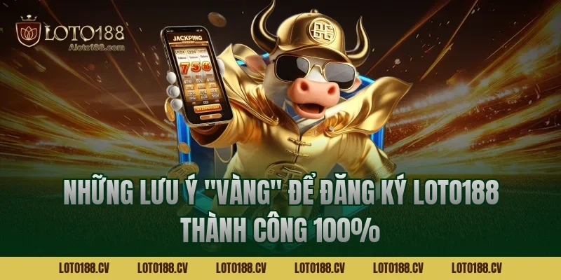 Những lưu ý "vàng" để đăng ký LOTO188 thành công 100%